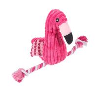 BESPORTBLE 3pcs Flamingo Squeaky Dog Toy Interactive Chew Toy Corduroy Stuffed for Dogs