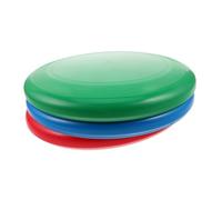 BESPORTBLE 3pcs Flying Disc for Adults Outdoor Sports Training Backyard Games Weather-resistant Plastic Discs in Red Blue Green Lightweight Portable Throwing Catching for Family Team Building