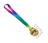 BESPORTBLE 3pcs Gold Baseball Medals Metal Award with Neck Ribbons Durable Sports Competition Prizes for Adults Party Decoration