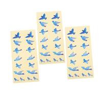 BESPORTBLE 3pcs Guitar Stickers Bird Shape Decorative Decals for Electric Guitar Musical Instrument Adhesive Accessories