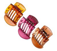 BESPORTBLE 3pcs Hair Claw Clips Inner Teeth Women French Arch Bridge Hairpin Claw Clips for Parties Daily Use and Casual Occasions