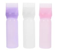 BESPORTBLE 3pcs Hair Dye Bottle Applicator with Comb and Graduated Scale for Hair Coloring and Touch Ups for Salon and Home Use
