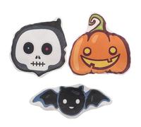 BESPORTBLE 3pcs Halloween Cat Plush Toy Interactive Chewing Toys for Kittens Cute Pumpkin Bat Skull Design for Pet Play Teeth Grinding Fun