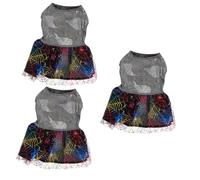 BESPORTBLE 3pcs Halloween Dog Skirt Creative Wear-resistant Puppy Dress for Halloween Parties Adorable Costume for Dogs Cats Comfortable Fit for Holiday Celebrations