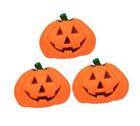 BESPORTBLE 3pcs Halloween Pumpkin Shaped Pet Sound Toy Interactive Squeaky for Dogs Material Safe for Play Bright Colors for Training and Fun
