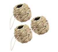 BESPORTBLE 3pcs Hand Woven Hummingbird Nest Natural Grass Birdhouse for Gardens Balconies and Porches Safe Squirrel Nesting Box Cozy Small Bird Cage