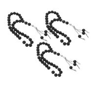 BESPORTBLE 3pcs Handheld Prayer Beads Bracelet Islamic Rosary for Men and Women Portable Lightweight Design for Meditation and Mindfulness Elegant Religious Jewelry for Ceremonies