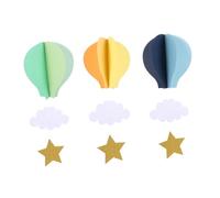 BESPORTBLE 3Pcs Hot Air Balloon Hanging Decor Nursery Decorations for Showers Weddings and Birthday Parties Easy to Hang Charming Room Decor Sunshine Gentle Deep