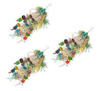 BESPORTBLE 3pcs Household Parakeet Toy Birdcage Toy Parrot Molar Fun Safe for Pet Birds Durable Materials Easy Install Hook Parrot for Large Birds