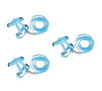 BESPORTBLE 3pcs Indoor Rabbit Run Harness Bell Pet Harness Leash Lead Ultra-soft Material Easy to Control