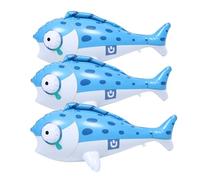 BESPORTBLE 3pcs Inflatable Fish for Blow-up Aquatic Animal Props for Bathtub and Outdoor Pool Water Play Charming Big Head Design for Ocean and Tropical Party Decorations