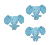 BESPORTBLE 3pcs Interactive Plush Elephant Dog Toy Molar Chewing Toy for Pets Cartoon Pet Bright