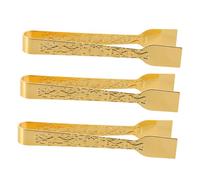 BESPORTBLE 3pcs Iron Incense Tongs, Arabian Design Incense Burner Tool with Golden Finish for Meditation and Home Decor, Accessories