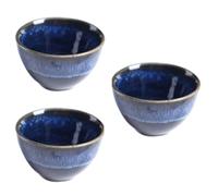 BESPORTBLE 3pcs Japanese Style Ceramic Sake Cups and Wine Pot Set, Blue Kiln Change Porcelain Tea and Sake Drinking Vessel for Traditional Japanese Alcohol Serving