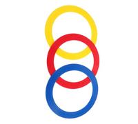 BESPORTBLE 3pcs Juggling Rings Set Throwing Ring Props Acrobatic Performance Props Portable Design Assorted Color Pp Material Adds Visual Appeal Suitable for Circus Acts and Acrobatic