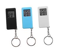 BESPORTBLE 3pcs Keychain Digital Pocket Watches Compact Electronic Watches for Students Casual Use Colours