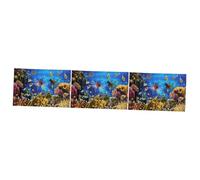 BESPORTBLE 3pcs Large Fish Tank Ornaments Ocean Landscape Aquarium Background Poster Double-sided Glass Sticker Décor
