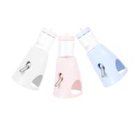 BESPORTBLE 3pcs Leakproof Hamster Water Bottle with Stand Portable Small Animal Drinker Feeder for Hamsters Rabbits Chinchillas Sugar Gliders Easy Installation Multi-pet Use Wet Spot