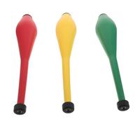BESPORTBLE 3pcs Lightweight Juggling Club Pins for Adults Beginner-friendly Circus Juggling Stick for Indoor Outdoor Stage Performance and Acrobatic Training in Red Yellow Green