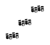 BESPORTBLE 3pcs Lovely Lace Pet Socks Warm Black Non- Stockings for Dogs Adorable Design for Parties and Birthdays