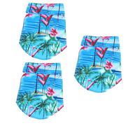 BESPORTBLE 3pcs Lovely Pet Dog Printed Dress Crane Pattern Creative Dog Costume for Comfortable Shirt Garment for Home and Outdoor Use s Blue