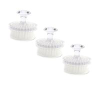 BESPORTBLE 3pcs Manual Face Cleansing Brush Set with Soft Fiber Bristles for Removing Dead Skin and Making Skin Smoother Travel Use Multi-function Face Exfoliator Brush
