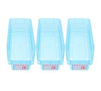 BESPORTBLE 3Pcs Medical Organizer Box 30X13.5Cm Blue Portable Pill Counter Tray Medicine Sorting Bin for Home Pharmacy Travel Healthcare Storage