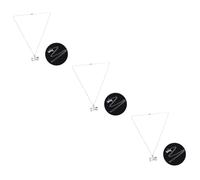 BESPORTBLE 3pcs Memorial Ashes Necklace Pet Paw Bone Stainless Steel Ash Storing Chain Non-deformable