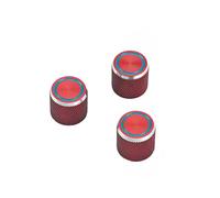 BESPORTBLE 3PCS Metal Control Knobs for Electric Guitar Volume Tone Speed Durable Blue Ring Design Easy Installation Replacement for Broken Guitar Parts