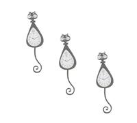BESPORTBLE 3Pcs Mini House Accessory Cat Clock Decoration Black Mini Squirrel Prop for Dollhouse Scene Realistic Detail Safe Material