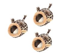 BESPORTBLE 3pcs Mini Warm Sleep Pet Cushion Pad Bed for Hamster Squirrel Mice and Small Animals Cozy House for Travel and Home Use s