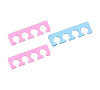 BESPORTBLE 3pcs Nail Art Separator Finger Divider Silicone Lightweight Not Easy to Fade Assorted Color Manicure Tool for Nail Art Random Color