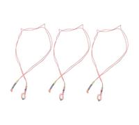 BESPORTBLE 3pcs Night Visibility Leash for Bearded Dragon Luminous Reptile Harness Lightweight Adjustable Harness for Outdoor Travel Reptile Walking Leash