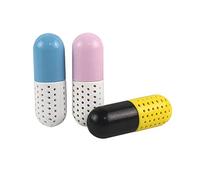 BESPORTBLE 3pcs Odor Sweat Drying Agent Capsule Deodorizer | ABS Capsule, Drying and Fragrance Release, Safe Odor Removal, for Drawer and Shoe Cabinet Use