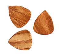 BESPORTBLE 3pcs Olive Wood Guitar Picks Durable Plectrum for Ukulele and Guitar Unique Pattern Comfortable Playing Experience for Musicians and Collectors