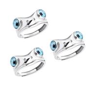 BESPORTBLE 3pcs Open Frog Ring for Women Creative Fashion Ring Cute Frog Jewelry for for Holidays and Special Occasions