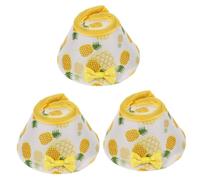 BESPORTBLE 3pcs Parrot Anti-bite Protective Collar Soft Breathable for Birds for Healing Wounds and Preventing Pecking Pineapple Design