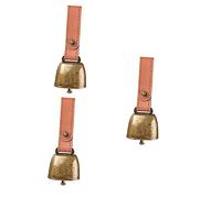 BESPORTBLE 3pcs Pet Bell Chic Iron Bell for Dogs Accessory Loud Crisp Sound for Christmas Decoration and
