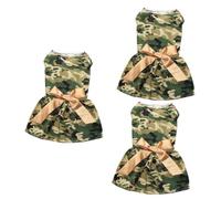BESPORTBLE 3pcs Pet Dog Skirt Dog Outfit Dog Christmas Outfit Dog Dress Pet Dog Clothes Cute Girl Dog Clothes Pet Clothes Sleeveless Puppy Skirt Summer Dog Clothes