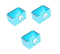BESPORTBLE 3pcs Pet Food Bowl Plushies Cat Pusss Petg Puppycorn Dog The Rabbit Fish Tank Log Pets Pet Bowl Pet Feeding Bowl Blue