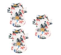 BESPORTBLE 3pcs Pet Shirt for Dogs Adorable Blouse Breathable Eye-catching Design for Everyday Wear and Photos White Xl
