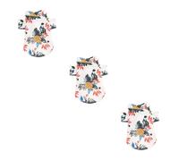 BESPORTBLE 3pcs Pet Shirt for Dogs Breathable Dress Adorable Puppy Blouse White Xxl for Everyday Wear and Photos Keeps and Charming