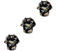 BESPORTBLE 3pcs Pet Shirt for Dogs Breathable Navy Blouse Adorable Puppy Clothing for Everyday Wear and Photos