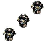 BESPORTBLE 3pcs Pet Summer Shirt Summer Dog Clothes Hawaii Clothes Hawaiian Outfits Hawaiano Shirt Hawaiian Costume Large Dog Shirt Pet Cooling Vest Puppy Clothing Summer Big Dog Collar