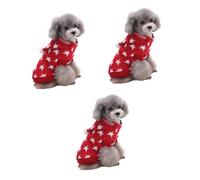 BESPORTBLE 3pcs Pet Supplies Party Dog Cloth Puppy Clothes Dog Sweaters for Small Dogs Pet Garment Pet Sweater Small Dog Outfits Doggie Sweater Small Dog Sweater Dog Winter Coat Pet Clothes