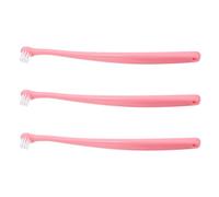 BESPORTBLE 3pcs Pet Toothbrush Set Soft Round Head for Dogs Cats Puppies Small Animals Care Kit with Long Handle for Sensitive Gums Oral Hygiene Cleaning