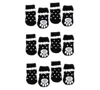 BESPORTBLE 3pcs Pet Winter Socks Pet Warm Socks Dog Traction Socks Dog Paw Socks Lovely Pet Socks Non Dog Socks Thermal Socks Dog Paw Cover Santa Socks for Dogs Warm Socks for Socks Black