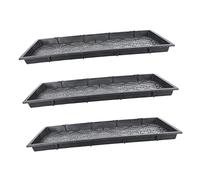 BESPORTBLE 3pcs Plastic Germination Tray for Soilless Cultivation Multi-cavity Planting Trays for Indoor Seeds Propagator for Growing Cactus and Other Indoor Plants
