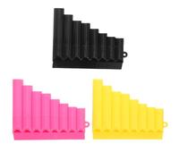 BESPORTBLE 3pcs Plastic Pan Flute Musical Instruments for Kids 8-tube Wind Instrument for Early Music Education and Preschool Learning