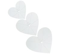 BESPORTBLE 3pcs Portable Acrylic Heart Shape Ruler with Durability and Abrasion Resistance for Sewing and Craft Projects, Quilting Patchwork Template and Sewing Stencil Tool